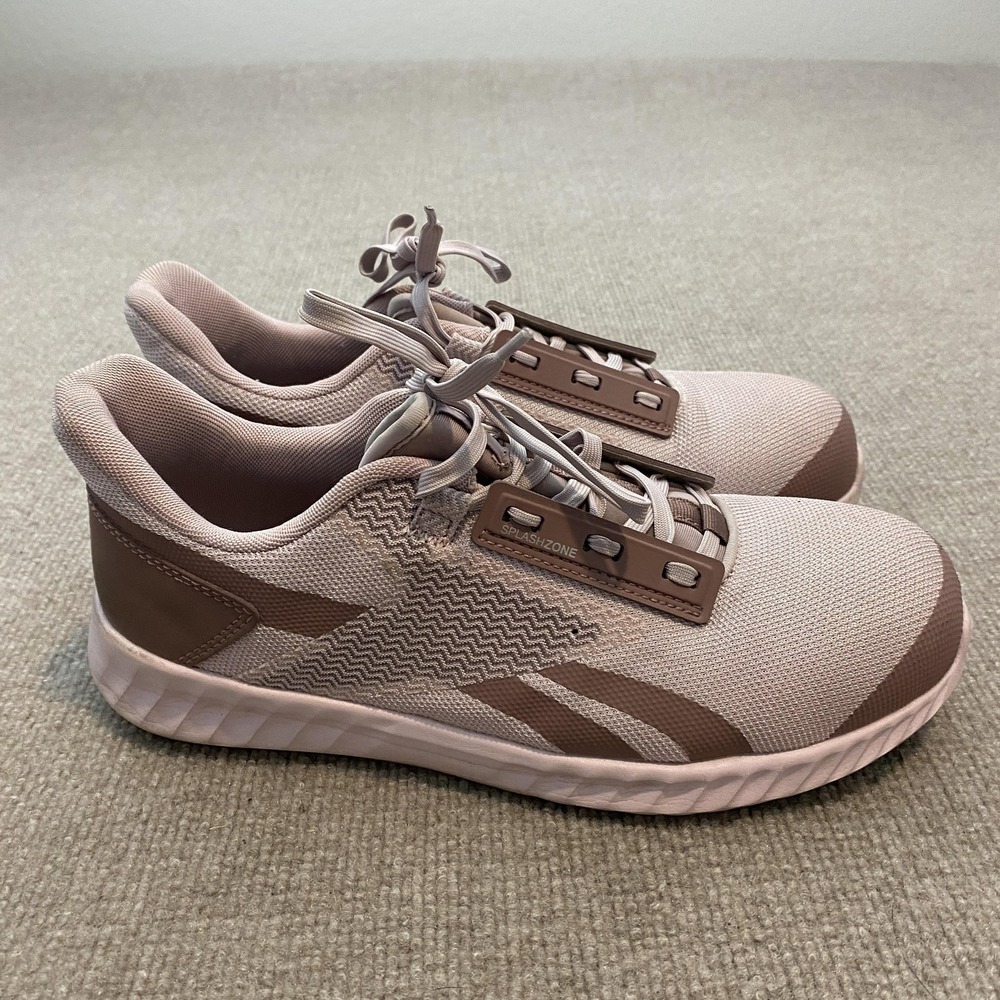 Reebok Work Sublite Shoes Womens Size 11W Wide‎ Pink Mesh Slip Resistant RB212